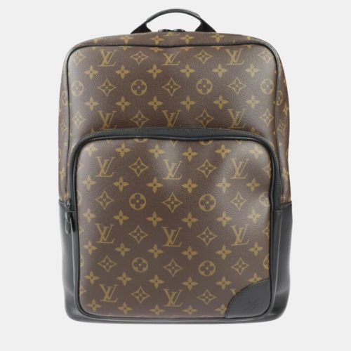 Leather Black Dean Monogram Macassar Backpack - Louis Vuitton - Modalova