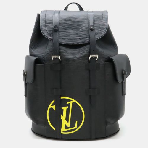 Leather Noir Epi Christopher PM Backpack - Louis Vuitton - Modalova