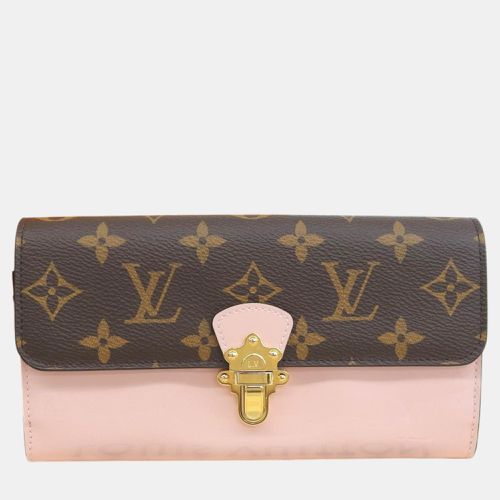 Pink Leather Monogram Cherrywood Long Wallet - Louis Vuitton - Modalova