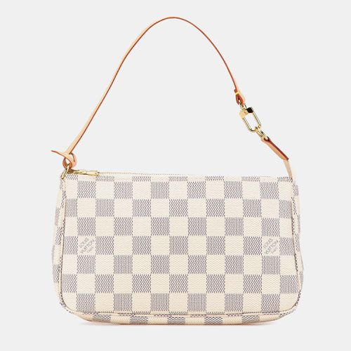 Canvas and Vachetta Leather Damier Azur Pochette Accessoires - Louis Vuitton - Modalova