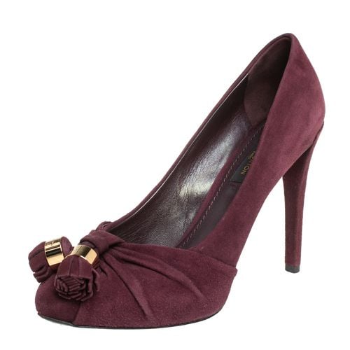 Suede Leather Knot Confident Tassel Platform Pumps Size 36 - Louis Vuitton - Modalova