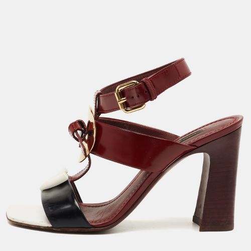 Tricolor Leather Ankle Strap Sandals Size 36.5 - Louis Vuitton - Modalova