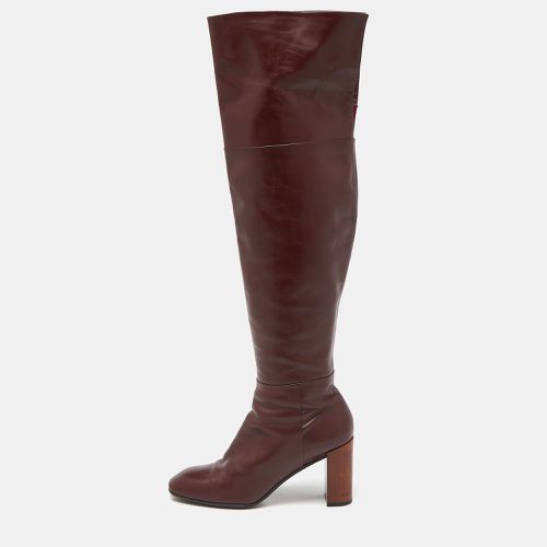 Leather Over The Knee Length Boots Size 39 - Louis Vuitton - Modalova