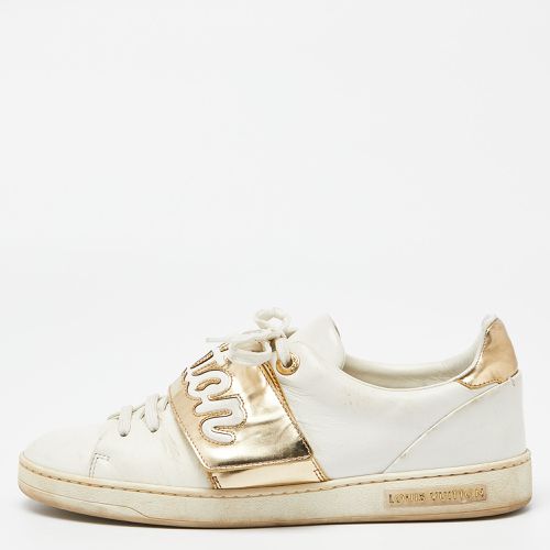 Gold Leather Frontrow Low Top Sneakers Size 38 - Louis Vuitton - Modalova