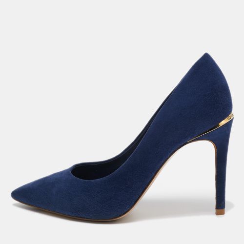 Navy Suede Pointed Toe Pumps Size 36.5 - Louis Vuitton - Modalova