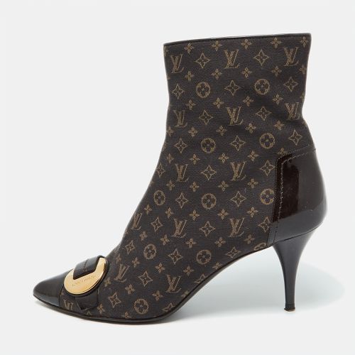 Monogram Mini Lin Canvas and Patent Leather Ankle Length Boots 39.5 - Louis Vuitton - Modalova