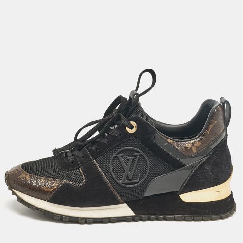 Brown Canvas and Suede Run Away Low Top Sneakers Size 36.5 - Louis Vuitton - Modalova