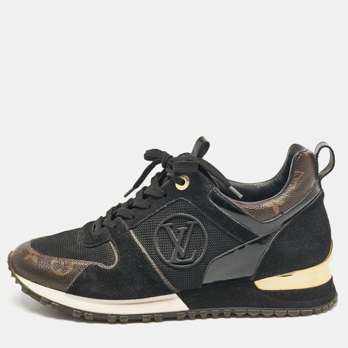 Brown/ Monogram Canvas and Mesh Run Away Sneakers Size 38.5 - Louis Vuitton - Modalova