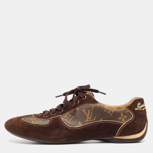 Monogram Canvas and Suede Lace Up Sneakers Size 39 - Louis Vuitton - Modalova