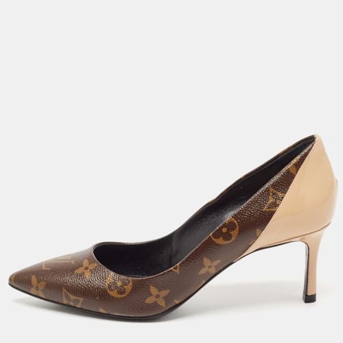 Beige Leather and Patent Leather Chérie Pumps Size 36 - Louis Vuitton - Modalova