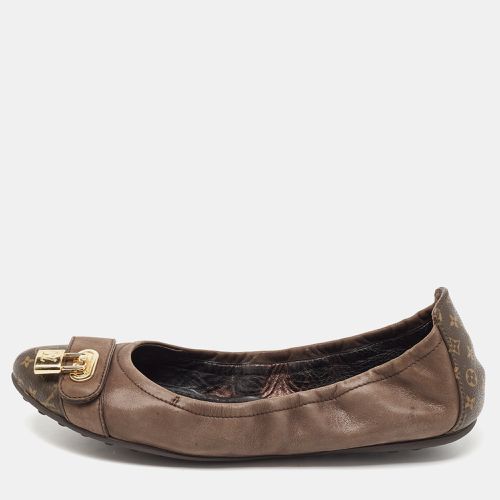 Nubuck and Monogram Canvas Lucky Ballet Flats Size 38.5 - Louis Vuitton - Modalova