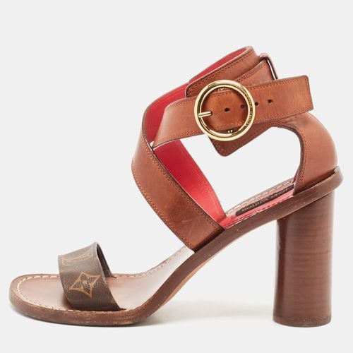 Monogram Canvas and Leather Ocean Drive Sandals Size 38 - Louis Vuitton - Modalova