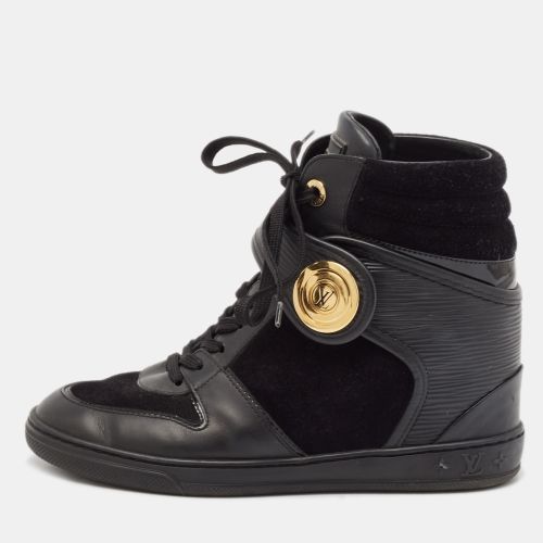 Epi Leather And Suede Wedge High Top Sneakers Size 37 - Louis Vuitton - Modalova