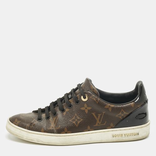 Black Monogram Canvas and Leather Frontrow Sneakers Size 37.5 - Louis Vuitton - Modalova