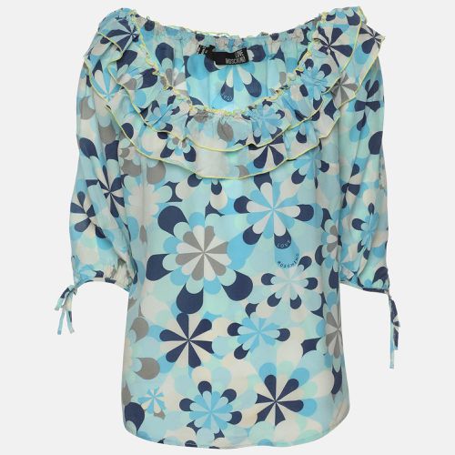 Printed Silk Top M - Love Moschino - Modalova