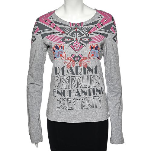 Printed Cotton Long Sleeve T-Shirt L - Love Moschino - Modalova