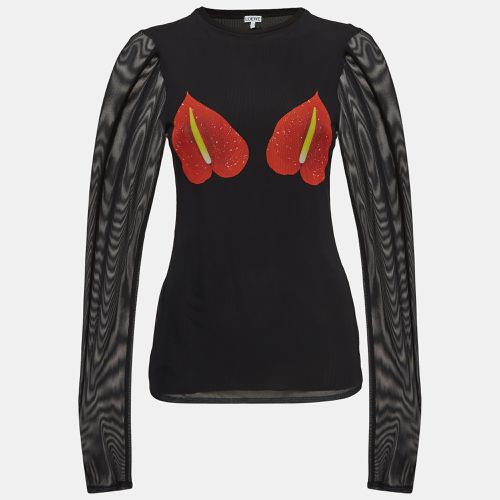 Mesh Anthurium Printed Full Sleeves Top L - Loewe - Modalova