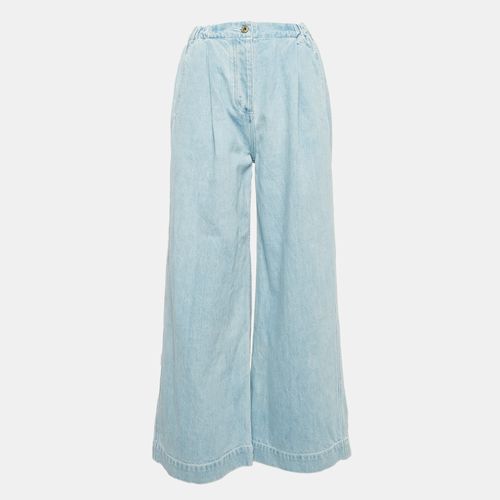 Washed Denim Wide-Leg Jeans S Waist 26" - Loewe - Modalova