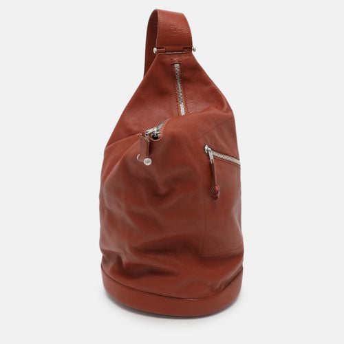 Leather Anton Sling Backpack - Loewe - Modalova