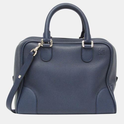 Navy Leather Amazona 28 Shoulder Bag - Loewe - Modalova