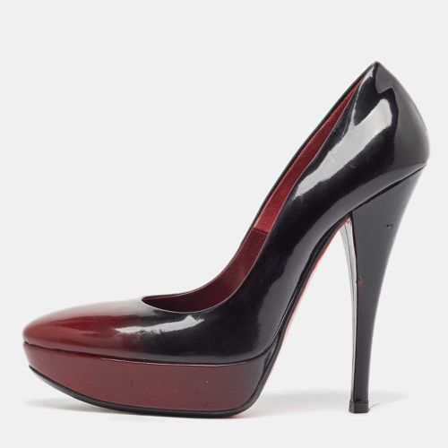 Black/ Ombre Patent Leather Platform Pumps Size 39 - Loriblu - Modalova