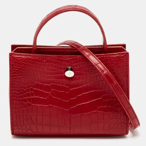 Croc Embossed Leather Cluisee Top Handle Bag - Loro Piana - Modalova