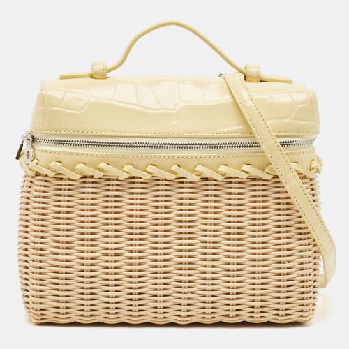 Beige Alligator and Wicker Extra Pocket L19 Pouch - Loro Piana - Modalova