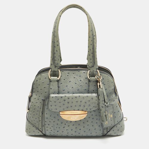 Ostrich Embossed Leather Adjani Satchel - Lancel - Modalova