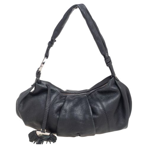 Lancel Black Pleated Leather Hobo - Lancel - Modalova