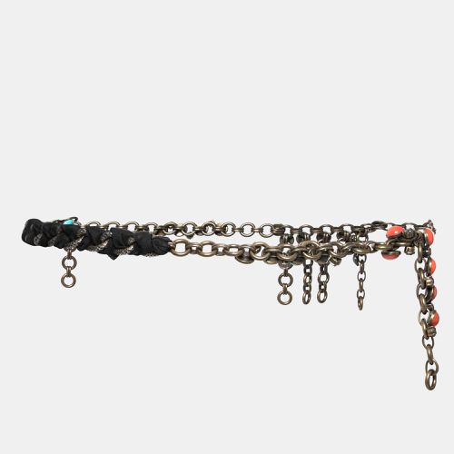 Crystal Plastic Fabric Two Tone Chain Belt - Lanvin - Modalova