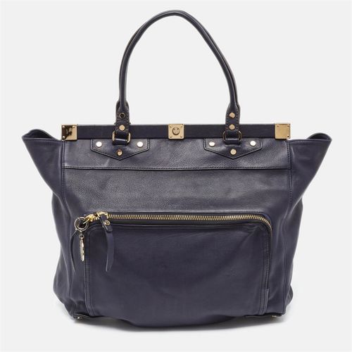 Leather Magnetic Frame Tote - Lanvin - Modalova