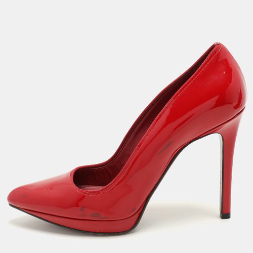 Patent Leather Pointed Toe Platform Pumps Size 38.5 - Lanvin - Modalova