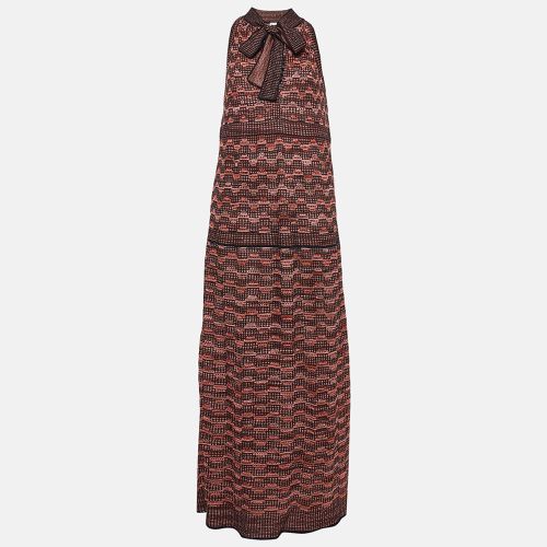 Patterned Lurex Knit Sleeveless Maxi Dress L - M Missoni - Modalova