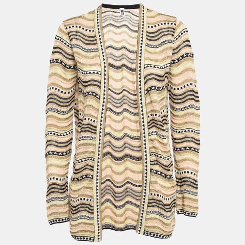 Wave Patterned Lurex Knit Cardigan S - M Missoni - Modalova