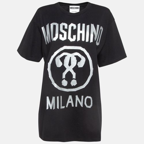 Double Question Mark Print Cotton T-shirt M - Moschino Couture - Modalova