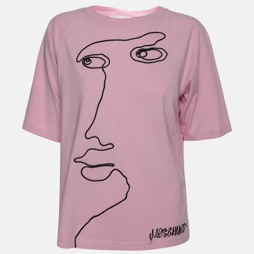 Face Embroidered T-Shirt S - Moschino Couture - Modalova