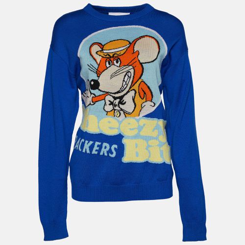 Cheezy Bits Wool Intarsia Knit Long Sleeve Jumper S - Moschino Couture - Modalova