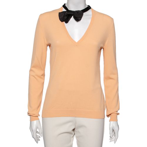 Knit V Neck Long Sleeve Sweater M - Moschino Cheap and Chic - Modalova