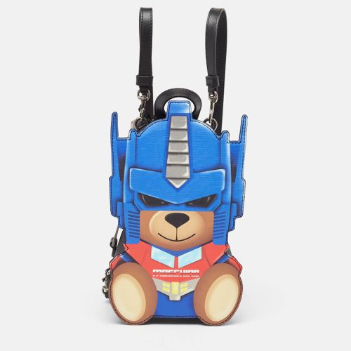 Transformer Bear Faux Leather Backpack - Moschino - Modalova