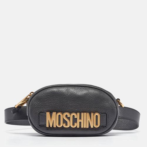 Leather Mini Classic Logo Belt Bag - Moschino - Modalova