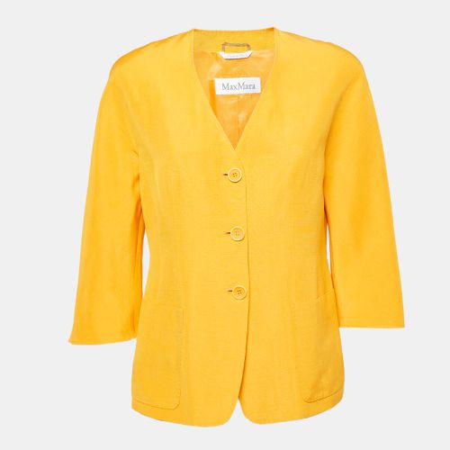 Linen & Silk Single Breasted Blazer M - Max Mara - Modalova