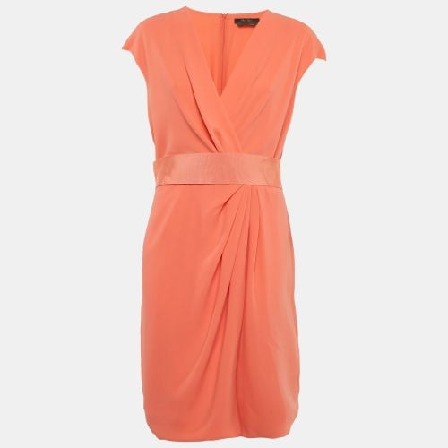 Crepe Belted Short Dress L - Max Mara - Modalova