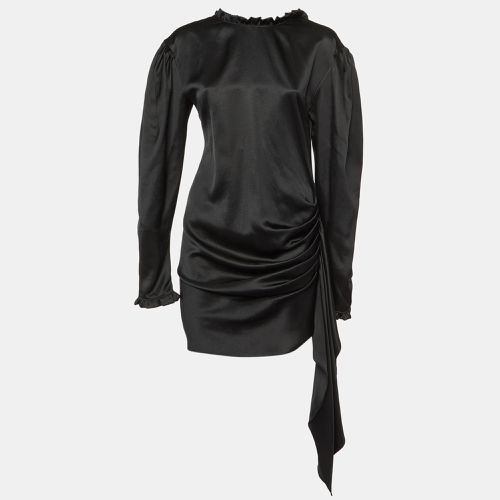 Silk & Wool Draped Mini Dress S - Magda Butrym - Modalova