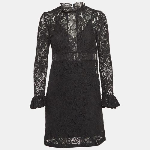 Paisley Pattern Lace Mini Dress S - Maje - Modalova