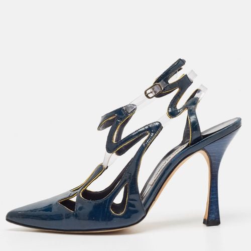 Patent Leather and PVC Pumps Size 37.5 - Manolo Blahnik - Modalova