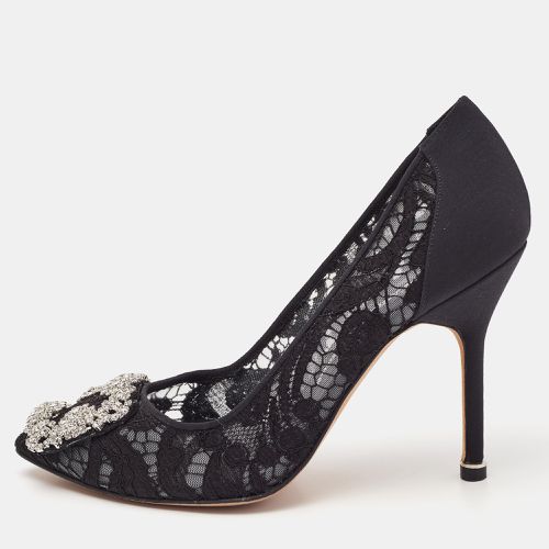 Lace and Mesh Hangisi Pumps Size 36 - Manolo Blahnik - Modalova