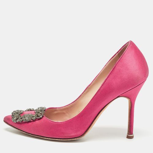 Satin Hangisi Pumps Size 37 - Manolo Blahnik - Modalova