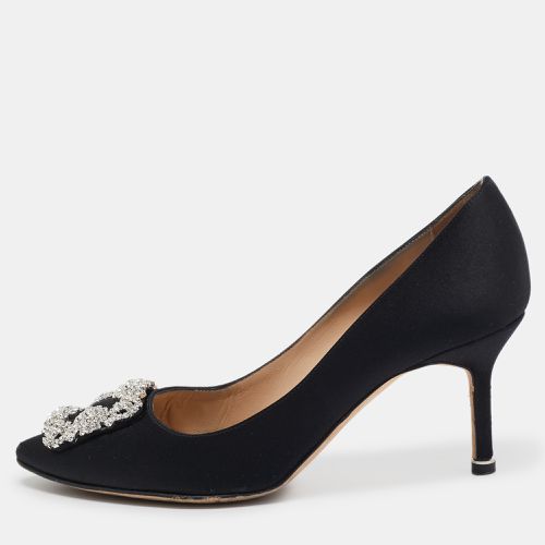 Satin Hangisi Pumps Size 37.5 - Manolo Blahnik - Modalova