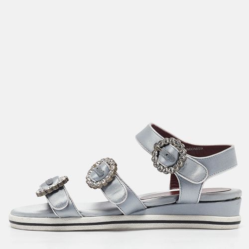 Satin Crystal Embellished Flat Sandals Size 36 - Marc by Marc Jacobs - Modalova