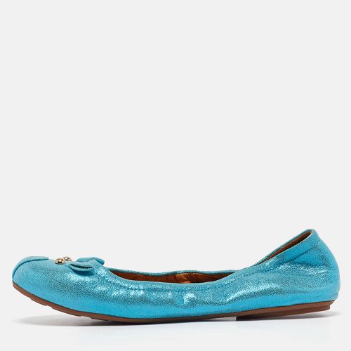 Metallic Textured Suede Mouse Scrunch Ballet Flats Size 37 - Marc by Marc Jacobs - Modalova